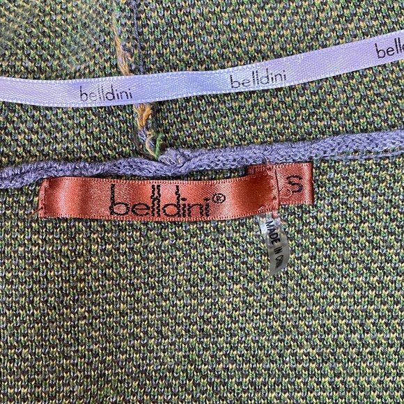 belldini Cotton Garden Girl Hooded Cardigan Sweater Gray Pineapple Preppy Twee S - Picture 4 of 13